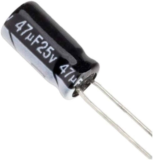 47uF/25V TH Electrolytic Capacitor - Pack Of 5