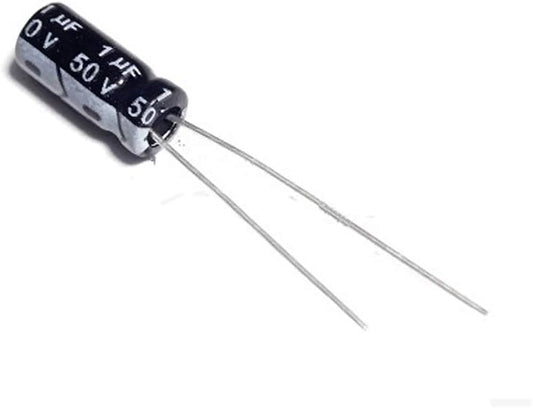 1uf 50V TH Electrolytic Capacitor - Pack Of 5