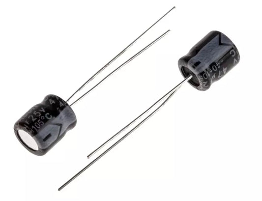 22uF 25V TH Electrolytic Capacitor - 5PCS